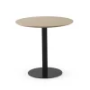 Mesa de Comedor Redonda 80 cm Fresno con Pie Central Metálico GABAR 11451