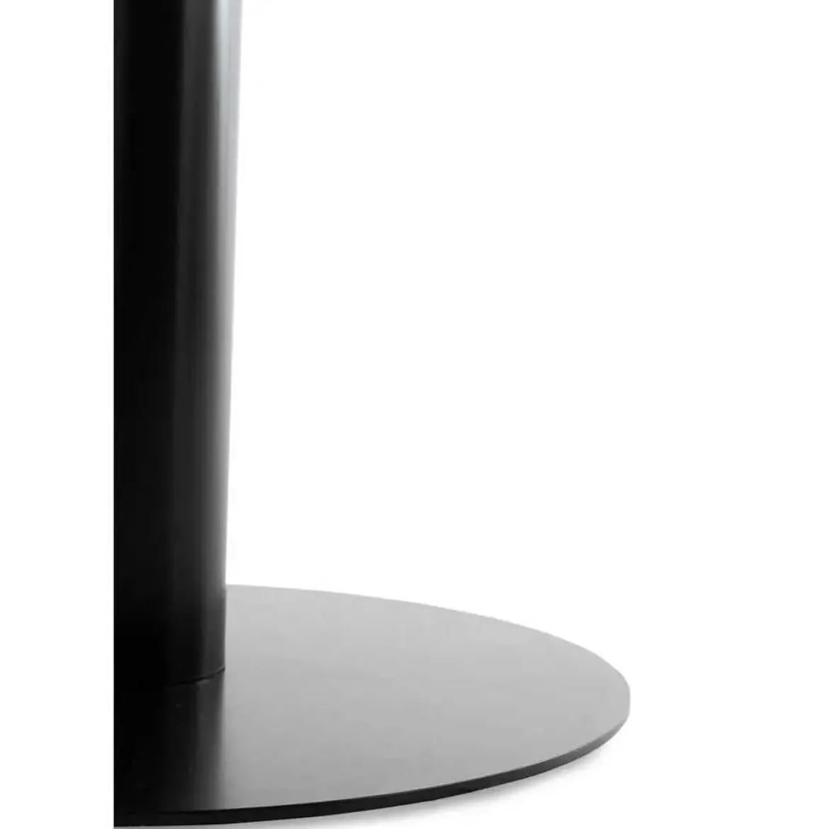 Mesa de Comedor Redonda 80 cm Fresno con Pie Central Metálico GABAR 11451