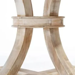Mesa de Comedor Redonda con Efecto Decapé 94911
