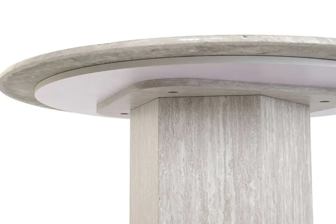 Mesa de Comedor Redonda con Granito y Base MDF MB-223069
