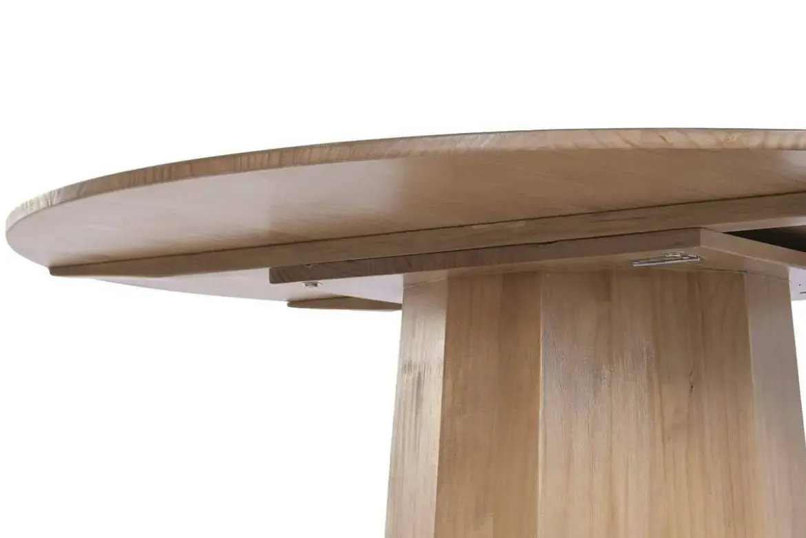 Mesa de Comedor Redonda de Abeto y MDF 120 cm MB-230872