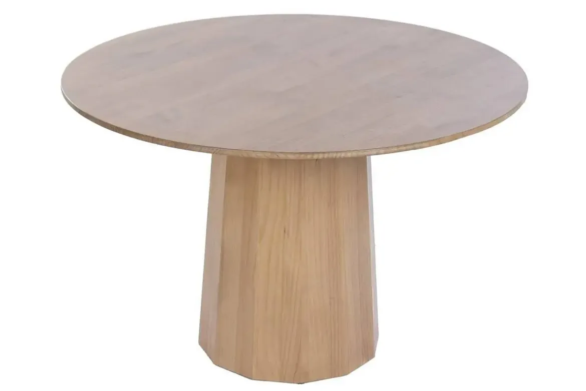 Mesa de Comedor Redonda de Abeto y MDF 120 cm MB-230872