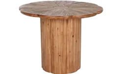 Mesa de Comedor Redonda de Madera Natural MB-211830