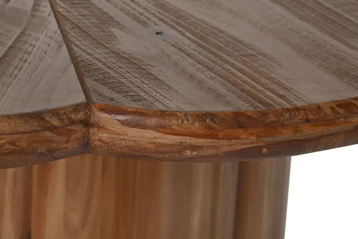 Mesa de Comedor Redonda de Madera Natural MB-211830