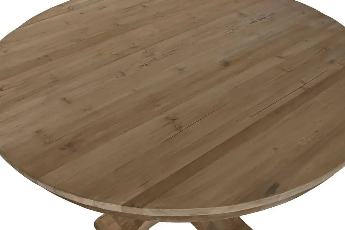Mesa de Comedor Redonda de Madera Reciclada MB-219474
