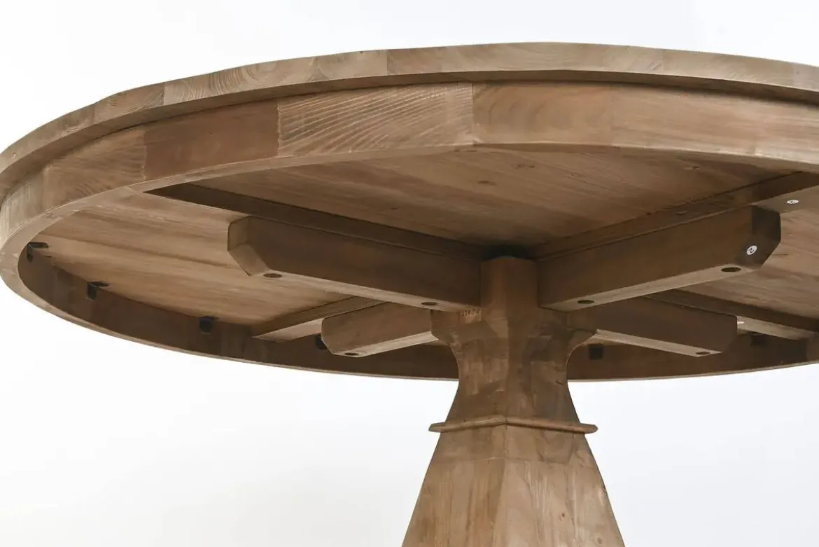 Mesa de Comedor Redonda de Madera Reciclada MB-219474