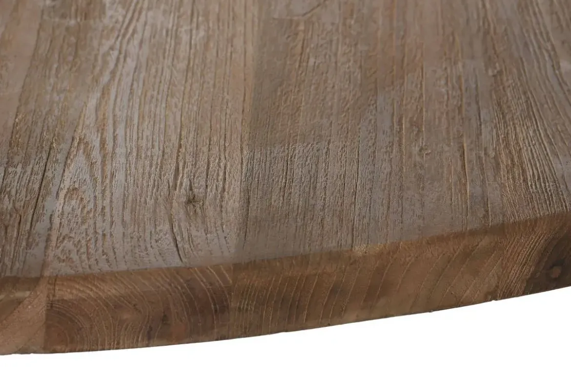 Mesa de Comedor Redonda de Teca Reciclada 140 cm MB-213885