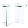 Mesa de Comedor Redonda de Vidrio 130 cm IRIDE 5732116