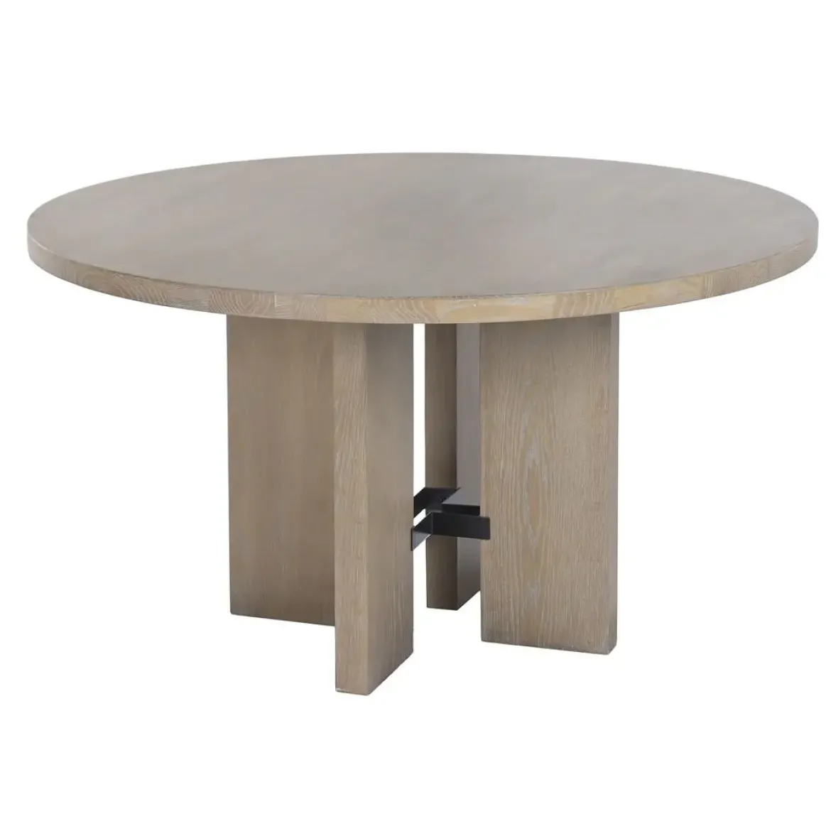 Mesa de Comedor Redonda en Madera de Fresno 135 cm MB-225990