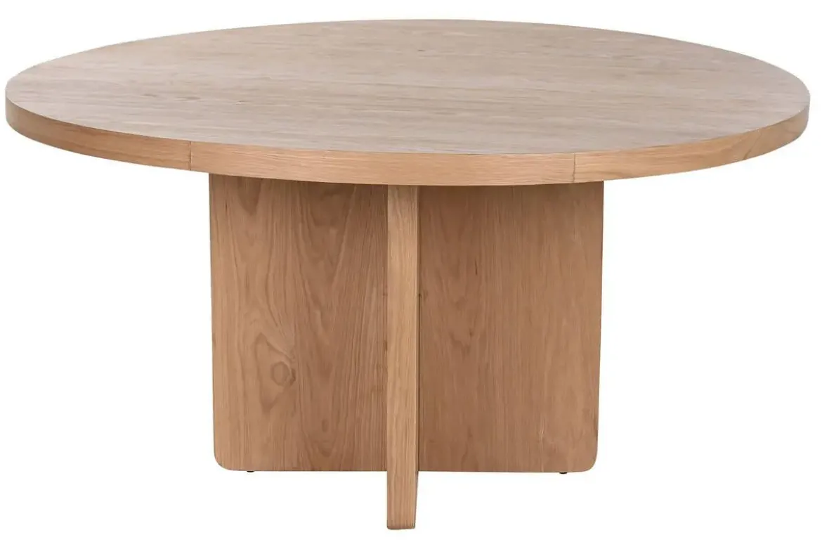 Mesa de Comedor Redonda en Roble MDF MB-211514