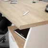 Mesa de Despacho con Tres Cajones en Blanco y Roble ESTIL 0F4625A