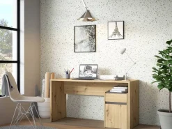 Mesa de Estudio con Cajonera Móvil en Laminado A73