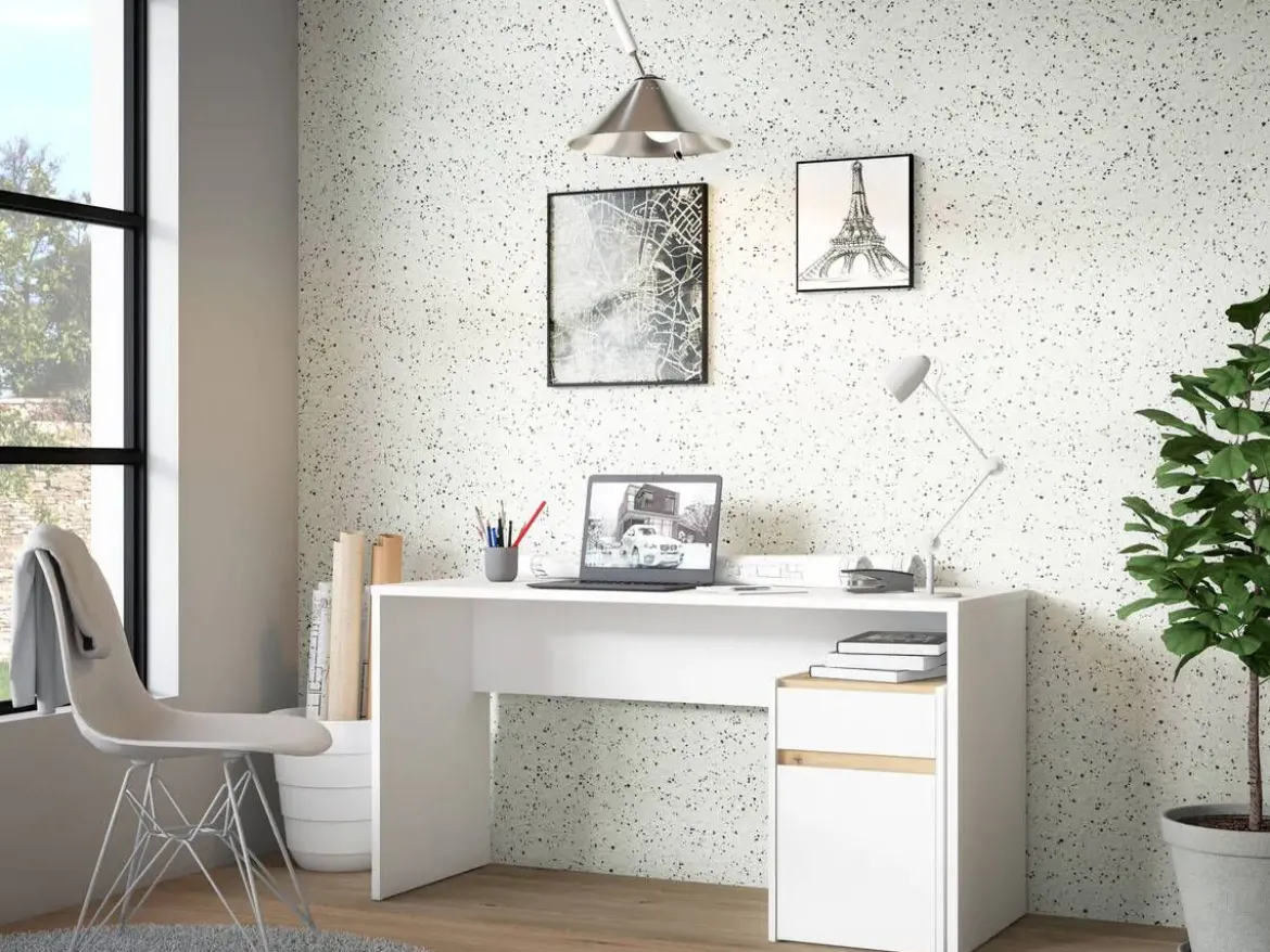 Mesa de Estudio con Cajonera Móvil en Laminado A73