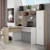 Mesa de Estudio Reversible Roble Sonoma y Blanco A5