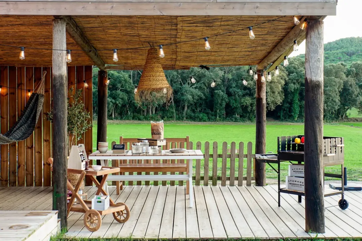 Mesa de Jardín de Aluminio Blanco y Resina de 200 cm MB-200825