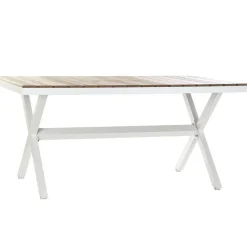 Mesa de Jardín de Aluminio Blanco y Resina de 200 cm MB-200825