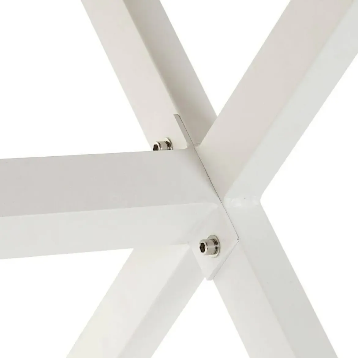 Mesa de Jardín de Aluminio Blanco y Resina de 200 cm MB-200825