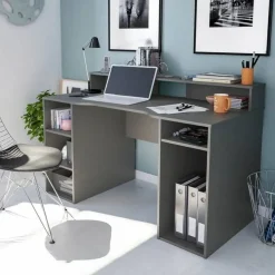 Mesa de ordenador GAMER gris antracita 004601Z
