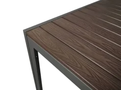 Mesa de terraza de Metal y Lamas de WPC MAREA 180 cm