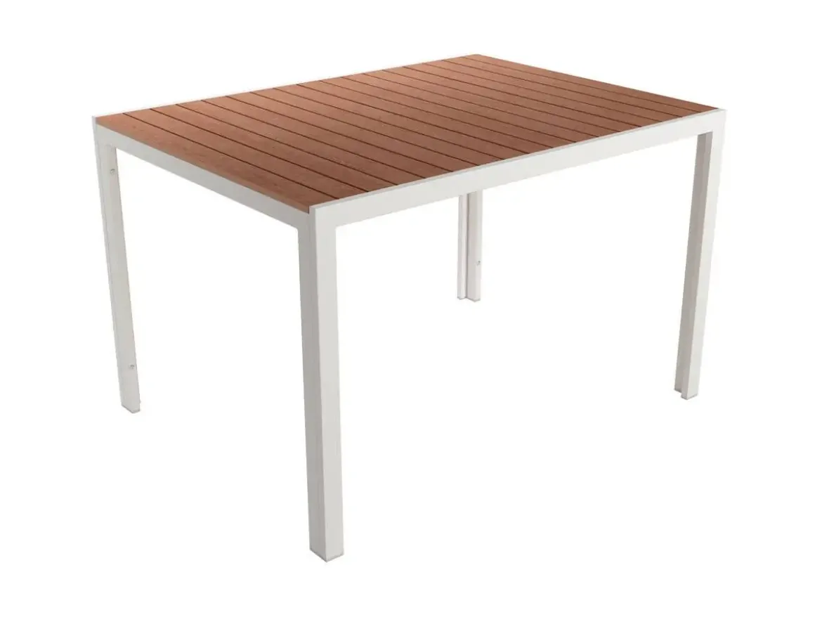 Mesa de terraza de Metal y Lamas de WPC MAREA 180 cm