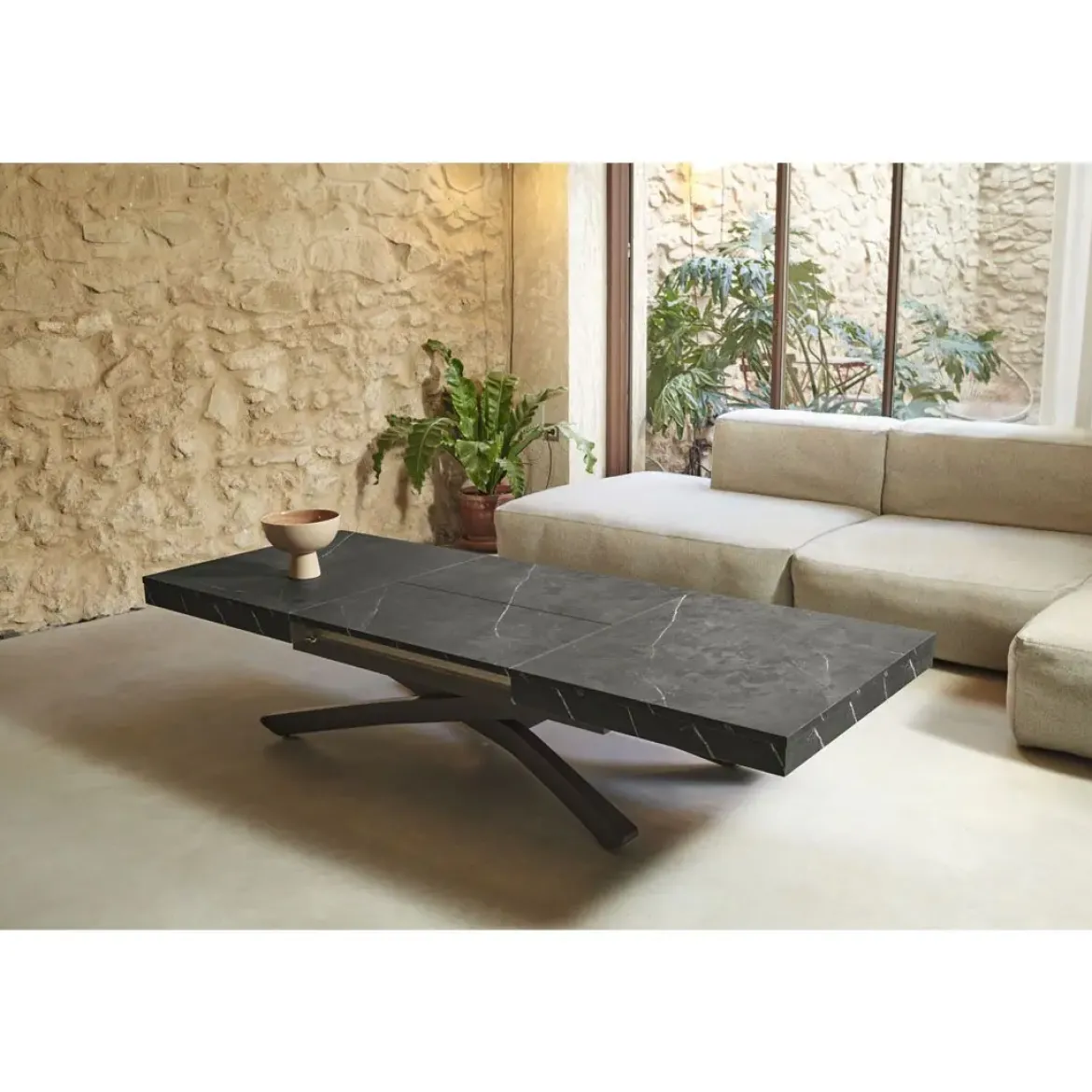 Mesa Elevable y Extensible 120x75 Tapa Melamina LONG WAY