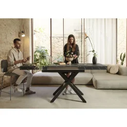 Mesa Elevable y Extensible 120x75 Tapa Melamina LONG WAY