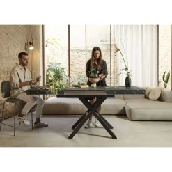 Mesa Elevable y Extensible 120x75 Tapa Melamina LONG WAY