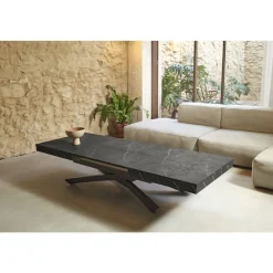 Mesa Elevable y Extensible 120x75 Tapa Melamina LONG WAY