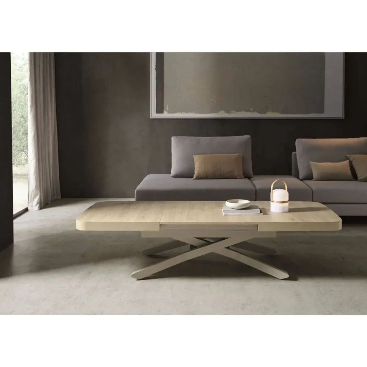 Mesa Elevable y Extensible 120x75 Tapa Melamina LONG WAY
