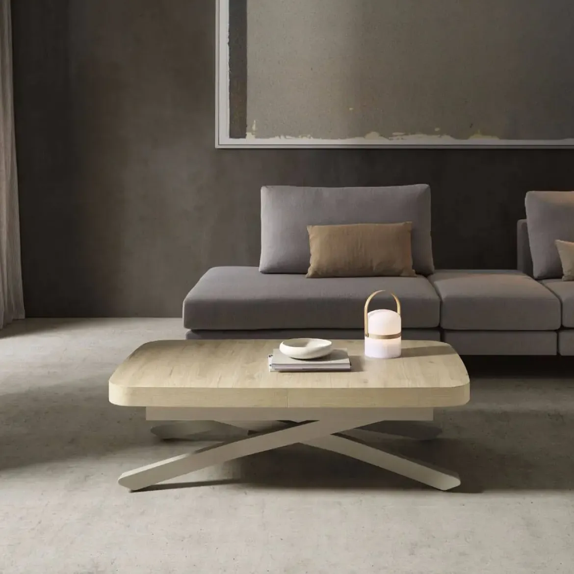 Mesa Elevable y Extensible 120x75 Tapa Melamina LONG WAY