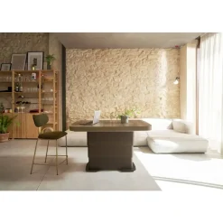 Mesa Elevable y Extensible 120x75 Tapa Melamina ELEGANT