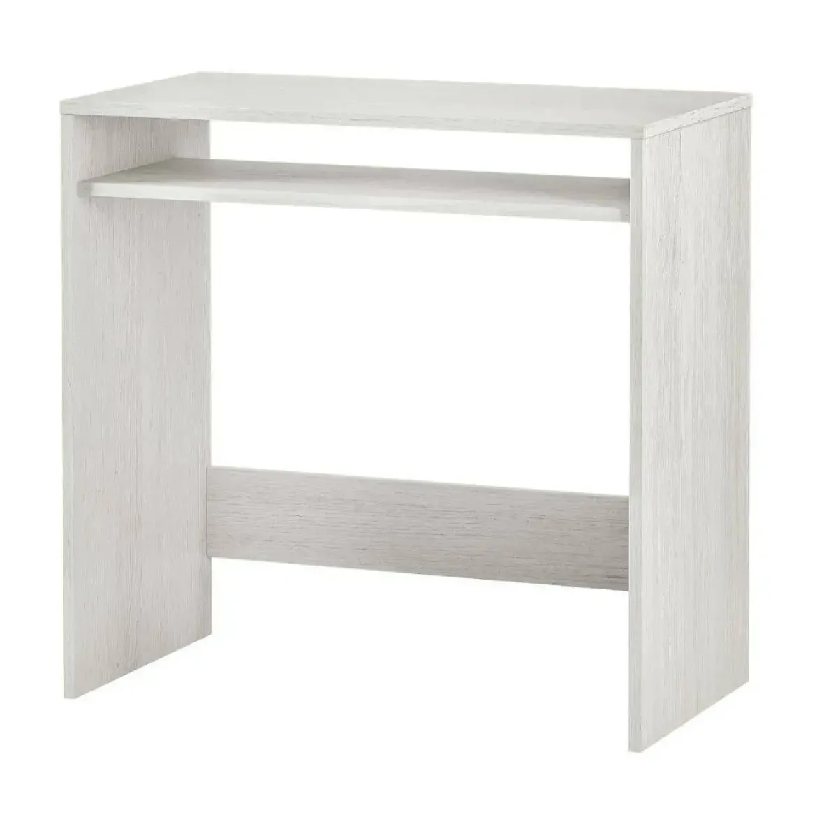 Mesa escritorio blanca de melamina con hueco de almacenaje inferior 008310Y