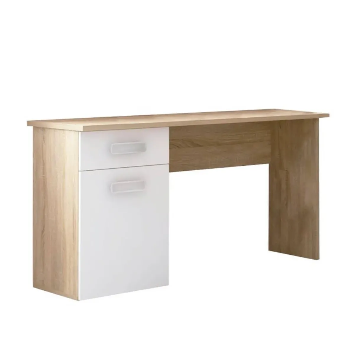 Mesa Estudio de 120 cm con Cajón y Puerta Cambrian/Blanco