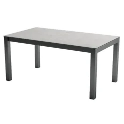 Mesa Extensible con Patas de Acero Epoxi y Tablero Porcelánico TOKIO
