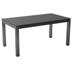 Mesa Extensible con Patas de Acero Antracita y Encimera Kelya KERALA