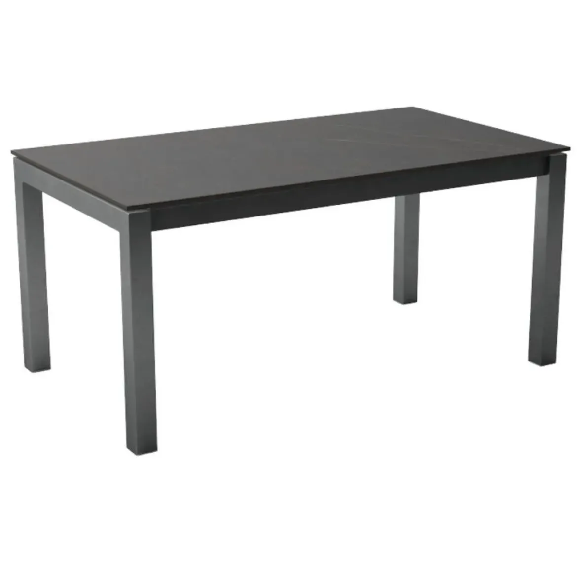 Mesa Extensible con Patas de Acero Antracita y Encimera Kelya KERALA