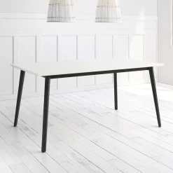 Mesa Kamba Rectangular 140 cm Estuctura Negra BOGAL CNG052N