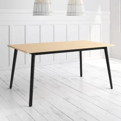 Mesa Kamba Rectangular 140 cm Estuctura Negra BOGAL CNG052N