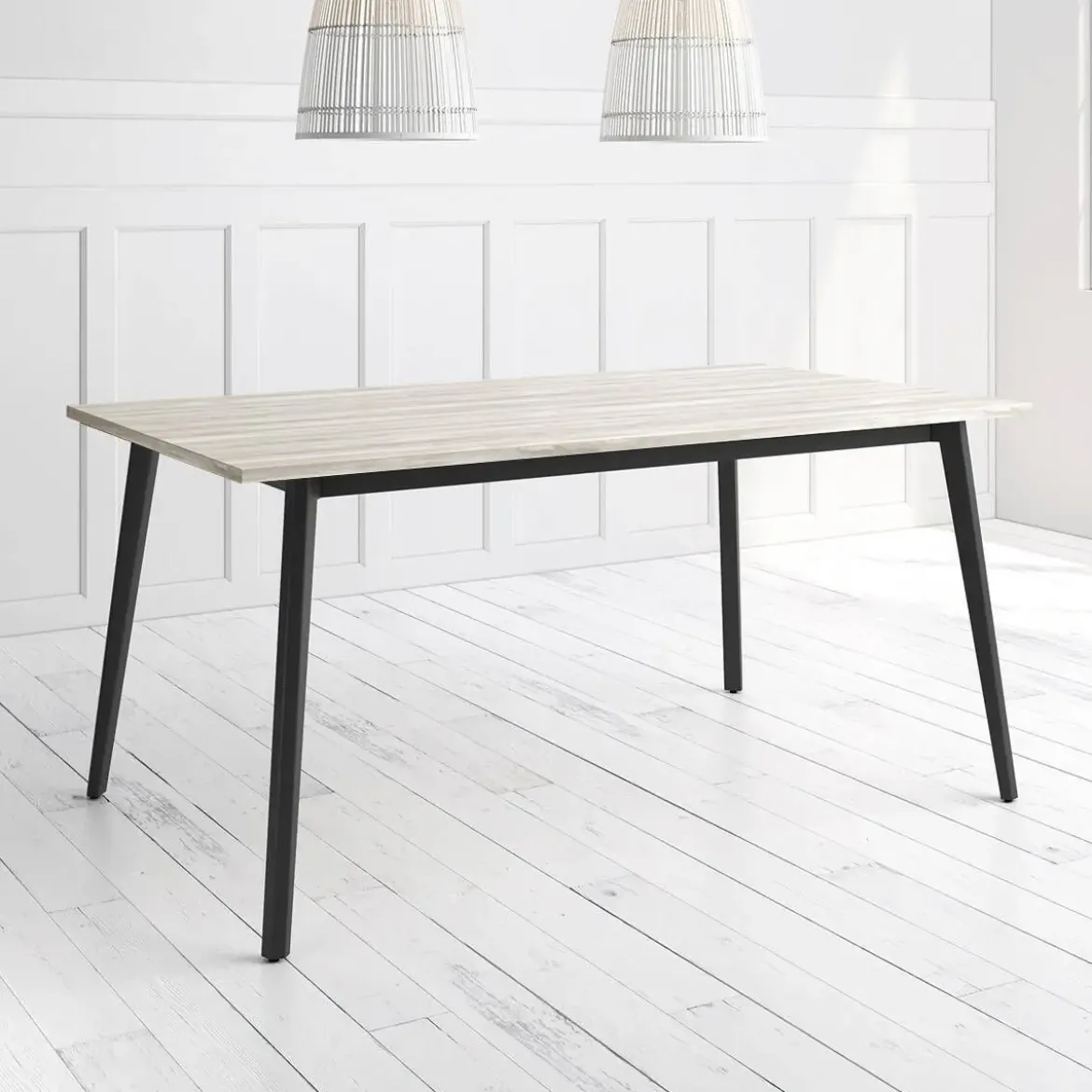 Mesa Kamba Rectangular 140 cm Estuctura Negra BOGAL CNG052N