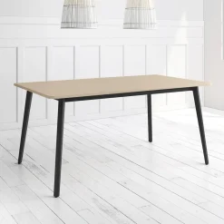 Mesa Kamba Rectangular 140 cm Estuctura Negra BOGAL CNG052N