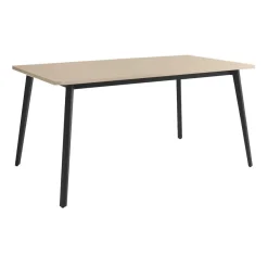 Mesa Kamba Rectangular 140 cm Estuctura Negra BOGAL CNG052N