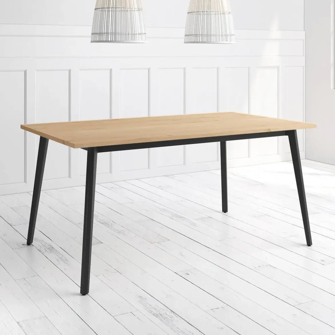 Mesa Kamba Rectangular 140 cm Estuctura Negra BOGAL CNG052N