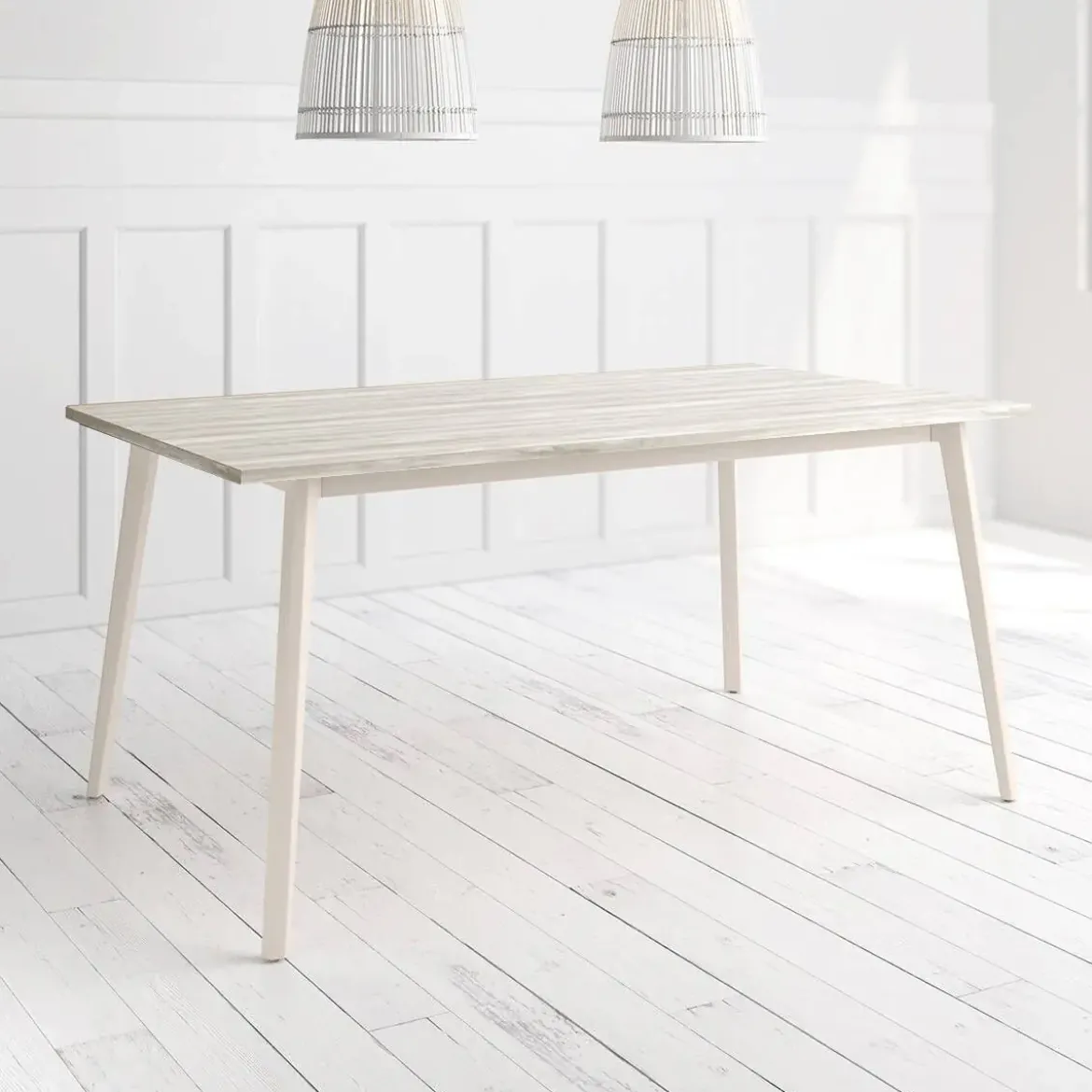 Mesa Kamba Rectangular 160 cm Estuctura Marfil BOGAL CNG053M