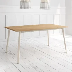 Mesa Kamba Rectangular 160 cm Estuctura Marfil BOGAL CNG053M
