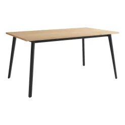 Mesa Kamba Rectangular 180 cm Estuctura Negra BOGAL CNG054N