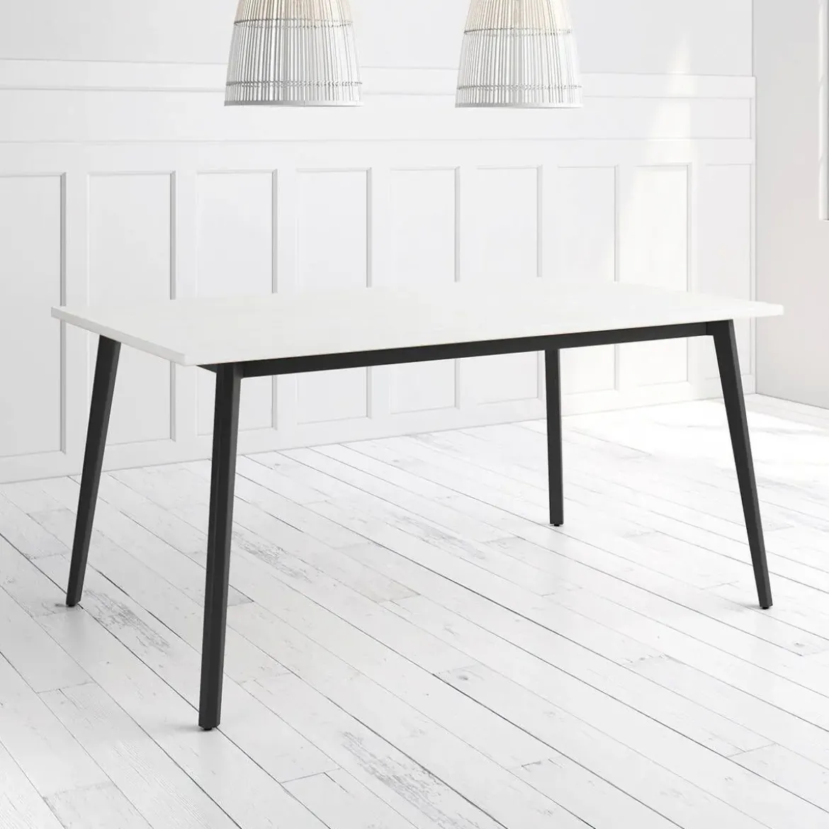 Mesa Kamba Rectangular 180 cm Estuctura Negra BOGAL CNG054N