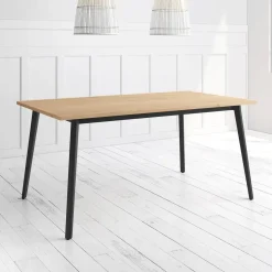 Mesa Kamba Rectangular 180 cm Estuctura Negra BOGAL CNG054N