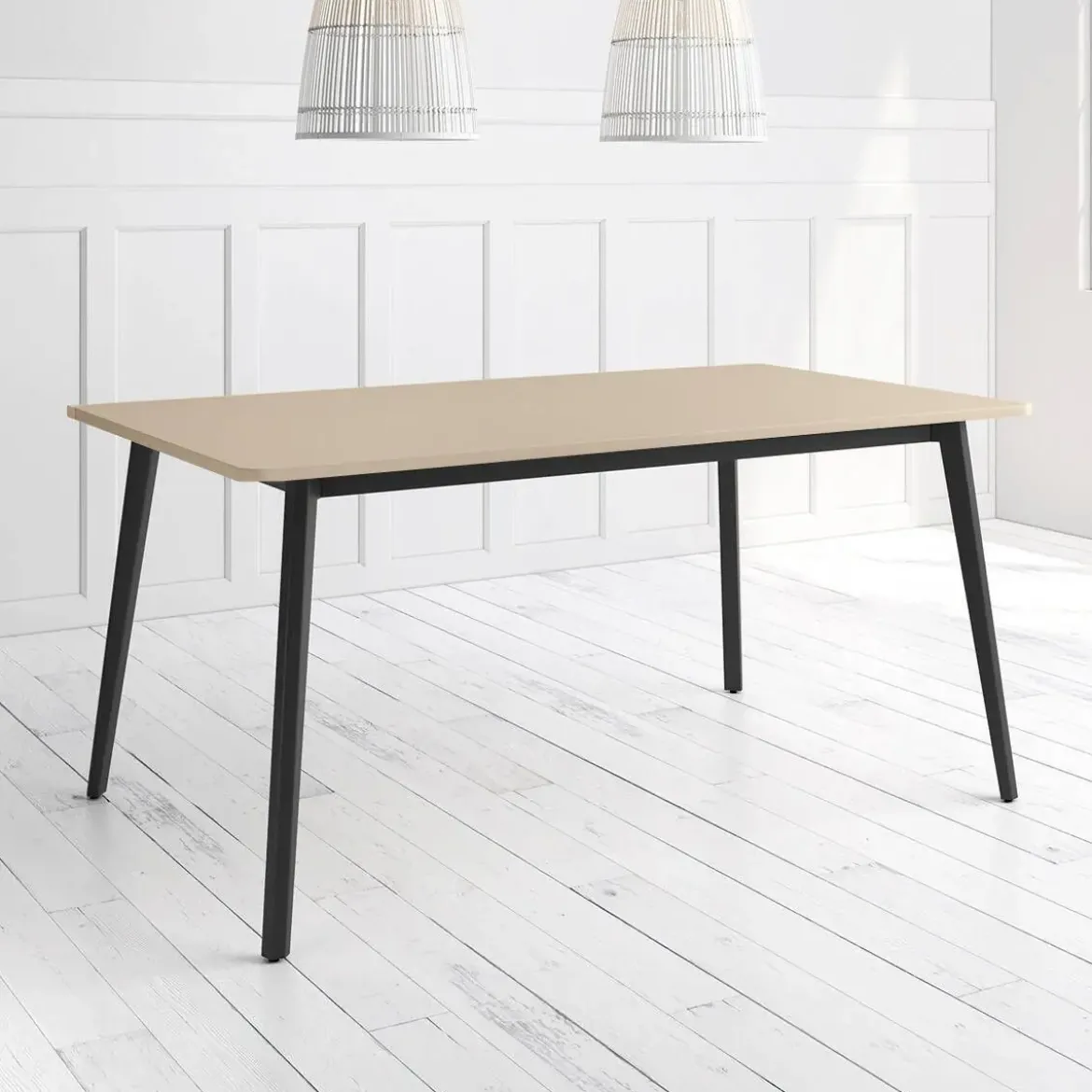 Mesa Kamba Rectangular 180 cm Estuctura Negra BOGAL CNG054N