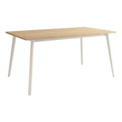 Mesa Kamba Rectangular 180 cm Estuctura Marfil BOGAL CNG054M
