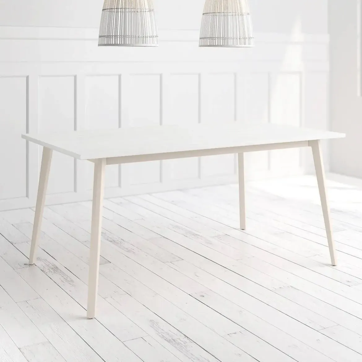 Mesa Kamba Rectangular 180 cm Estuctura Marfil BOGAL CNG054M